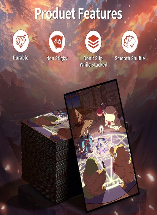 Comdek00 MTG Card Sleeves(Fantasy Family) Art Card Sleeves Deck Protector, Clear Front & Matte Back, Smooth Shuffle - Image 2